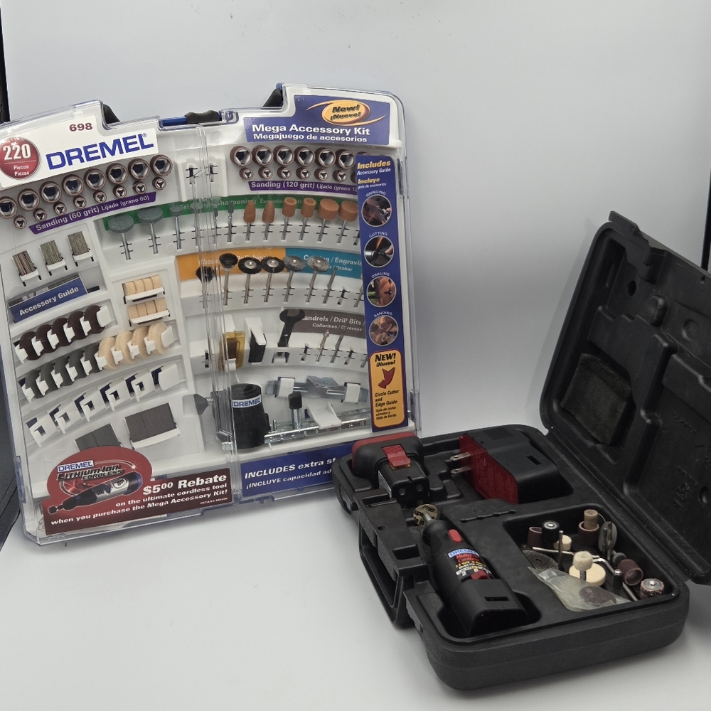 Dremel Mega Accessory Kit with Rotary Tool — Black